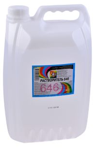 Миниатюра: Растворитель 646 5л, пласт. канистра (Новосибирск) (5)