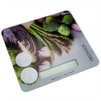 Миниатюра: Весы кухонные эл. 10кг,стекло, 20*18,2см, LCD-дисплей,автообнул,автооткл. Василиса Витаминный микс