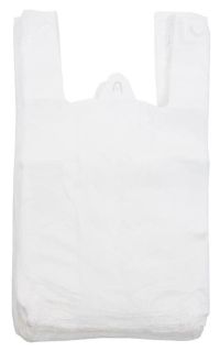 Миниатюра: Пакет-майка 38*58см*18мкм белый, НАБОР 100шт@