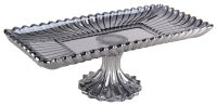 Миниатюра: Блюдо сервировочное 33*16,5*12,5см на ножке стекло Black