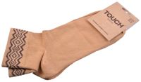 Миниатюра: Носки женские 25-27р TOUCH бежевые