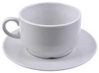 Миниатюра: Набор чайный 2пр фарфор 250мл, штабелируемая