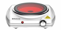 Миниатюра: Плита инфракрасная 1200Вт 1 конфорка, стеклокерамика SAKURA