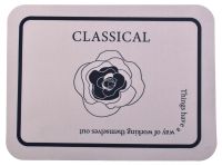 Миниатюра: Коврик для сушки посуды 30*40см, противоскользящий Classical молочный