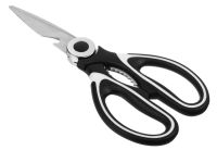 Миниатюра: Ножницы кухонные нерж. 21см, пласт. ручки, с орехоколом и открывашкой SATOSHI Лион