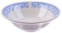 Миниатюра: Салатник 15см 400мл Синий орнамент фарфор