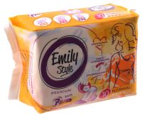 Миниатюра: Прокладки гигиен. 10шт EMILY STYLE 4капли Критика нормал премиум желтые