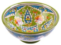 Миниатюра: Миска 15см (Коса) Каракалам Риштан зеленый