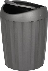 Миниатюра: Контейнер для мусора пласт. 1,1л (116*116*153мм), крышка поворотная Keeplex RocknR антрацит