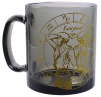 Миниатюра: Кружка 300мл стекло Знаки зодиака графит (12)