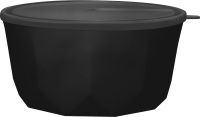 Миниатюра: Салатник (миска) пласт. 3,1л, с крышкой Plast Team BLACK