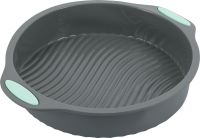 Миниатюра: Форма для выпечки силикон 24*6,5см, круглая, с ручками REGENT SILICONE