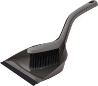 Миниатюра: Набор для уборки (щетка-сметка, совок пласт. с кромкой 370*240*210мм), RocknRoll цвет антрацит