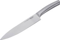Миниатюра: Нож кухонный нерж. 20см (L330мм с ручкой) (нож-шеф разделочный), литой, нерж. ручка Regent ROMANO
