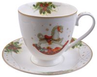 Миниатюра: Набор чайный 2пр 440мл Новогоднее волшебство фарфор
