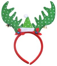 Миниатюра: Ободок карнавальный 25см Рога и шапка