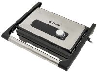 Миниатюра: Сэндвич-гриль эл. 1500ВТ, жарочные поверхности 26*16,5см а/п, 3режима работы, терморегулятор Delta