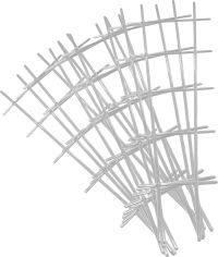 Миниатюра: Опора для растений (цветов) пласт. 500*180*4мм, прозрачная InGreen Easy микс