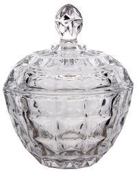 Миниатюра: Ваза сервировочная с крышкой 11,5*14см стекло