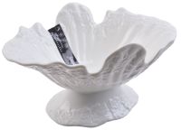 Миниатюра: Блюдо сервировочное на ножке  20*13см фарфор