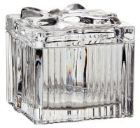 Миниатюра: Ваза сервировочная с крышкой 7*7*6см стекло