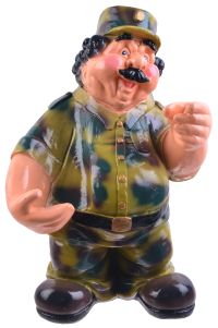 Миниатюра: Копилка 42см Военный гипс @