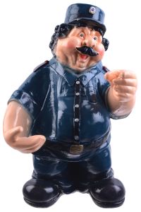 Миниатюра: Копилка 42см Гаишник гипс@