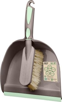 Миниатюра: Набор для уборки (щетка-сметка, совок пласт. с кромкой 85*215*310мм), Green Republic цвет платан