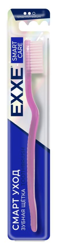Миниатюра: Зубная щетка средняя жесткость Смарт уход EXXE