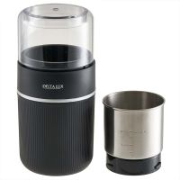 Миниатюра: Кофемолка эл. 300Вт, съемная чаша 80г, черная DELTA