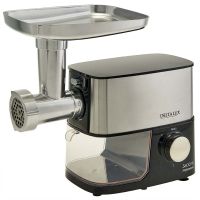 Миниатюра: Мясорубка эл. 3600Вт, 2,5кг/мин, реверс, 3 решетки, съемный контейнер, нерж. нож, DELTA LUX