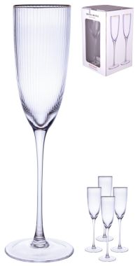 Миниатюра: Набор фужеров 4шт 280мл стекло под хрусталь