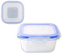 Миниатюра: Контейнер стекло 800мл (137*64мм), жаропрочный, пласт. крышка Mallony CRISTALLINO