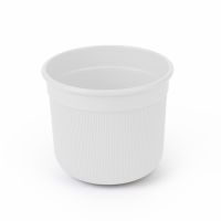 Миниатюра: Горшок для цветов пласт. 2л (165*165*145мм), с дренажной вставкой Сканди белый