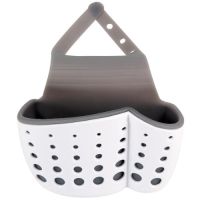 Миниатюра: Держатель универсальный на кран п/п 15*5,5см бело-серый РЫЖИЙ КОТ