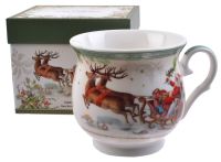 Миниатюра: Кружка 400мл СЧАСТЛИВОГО НОВОГО ГОДА фарфор