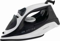 Миниатюра: Утюг 2000Вт керамическая подошва, вертикальное отпаривание, очистка от накипи, бело-черный Homestar