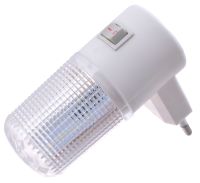 Миниатюра: Светильник-ночник в розетку 12см, пласт., 1Вт, с кнопкой включения, питание 220В Qiaolian