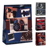 Миниатюра: Пакет подарочный 26*32*9см 23 февраля,микс@