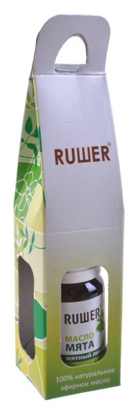 Миниатюра: Масло для бани Мята 10мл в упаковке RUШER