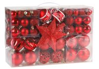 Миниатюра: Елочное украшене Набор шаров со звездой 101 штука