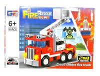 Миниатюра: Конструктор Fairy Rescue Пожарная машина Трансформер 95дет. 18.5*4*12.7cм/ коробка 123-938