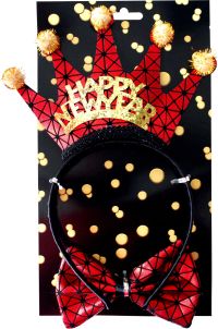 Миниатюра: Набор аксессуаров Королева (корона 24.5х17.5см и бабочка) 11.5*7.5см