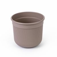 Миниатюра: Горшок для цветов пласт. 2л (165*165*145мм), с дренажной вставкой Сканди цвет какао