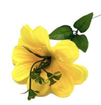 Миниатюра: Цветок искусственный Цинния 40см Желтый OD-8 @