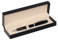 Миниатюра: Ручка подар. шар. Fiorenzo синяя,0,7мм,чёрн.металл.корп.,поворот.мех.,подар./к