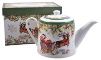 Миниатюра: Чайник заварочный 900мл СЧАСТЛИВОГО НОВОГО ГОДА фарфор