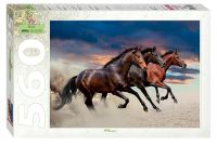 Миниатюра: Пазлы 560. ЛОШАДИ Символ года 78093