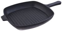 Миниатюра: Сковорода-гриль чугун 280*280мм, чугунная литая ручка, индукция