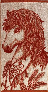 Миниатюра: Полотенце 30*60см Пони рыжий Символ года 2026